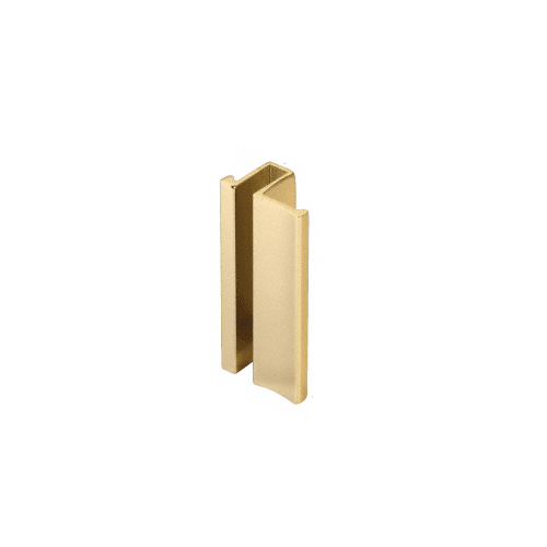 Polished Brass Slip-On Handle for 3/16" or 1/4" Frameless Sliding Door