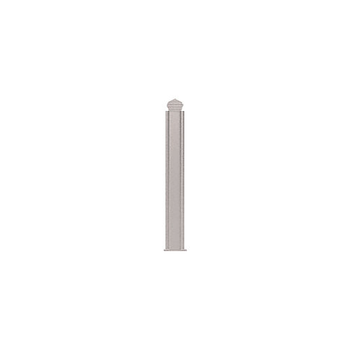 Brushed Stainless 12" High 1-1/2" Square PP44 Plaza Series Counter/Partition Center Post
