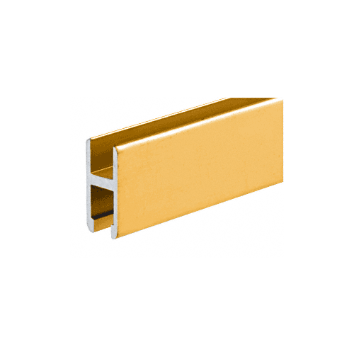 Gold Anodized Low Profile 'H' Bar Extrusion 144" Stock Length