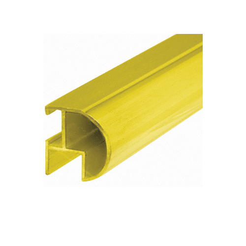 Brite Gold Anodized Bull Nose Mirror Frame Extrusion 144" Stock Length
