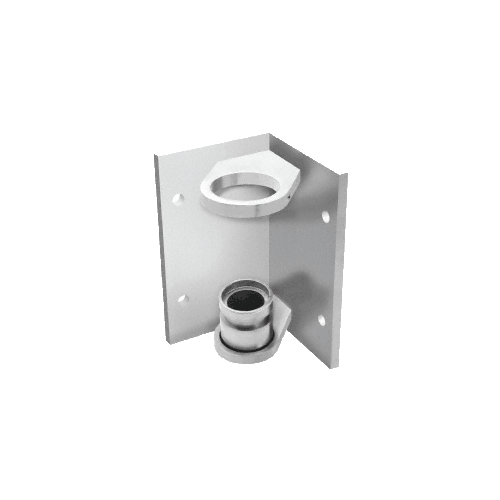 316 Brushed Stainless 1-1/2" CRS Inside Corner Fascia Mount Bracket