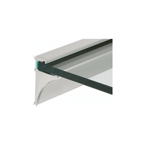 CRL SE3824BN Brushed Nickel 24" Aluminum Shelf Kit for 3/8" Glass