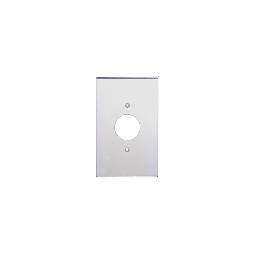 Clear Single Plug 1-3/8" Hole Acrylic Mirror Plate