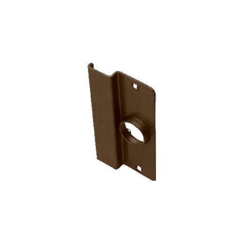 CRL 8852DU Dark Bronze 6-1/2" Heavy Gauge Steel Latch Guard for Narrow Stile Flush Doors