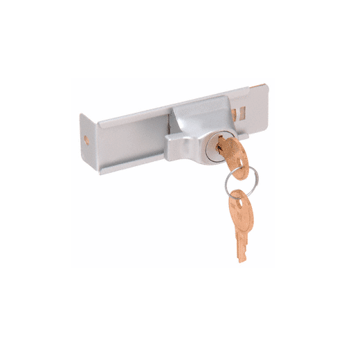 Aluminum Stick-On Showcase Lock - Randomly Keyed Satin Anodized