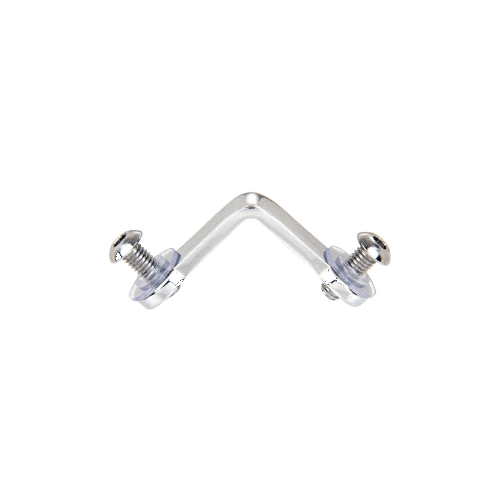 Chrome Deluxe 2-Way Glass Corner Connector