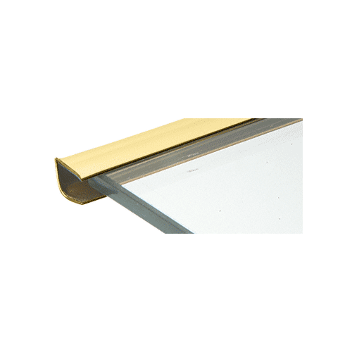 Brass 1/4" Plastic Reflective Edge Molding - 96" Stock Length