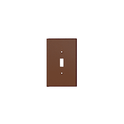 Bronze Single Toggle Switch Acrylic Mirror Plate
