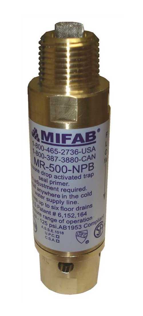 Mifab Mr 500 M 500 Pressure Drop Activated Trap Seal