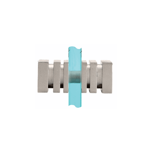 Brushed Nickel Square Back-to-Back Style Knobs