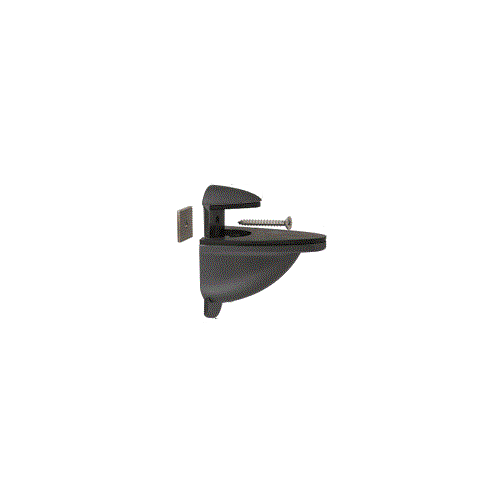 CRL ALUMDL661BLVCP1 Black HeavyDuty Adjustable Shelf Bracket