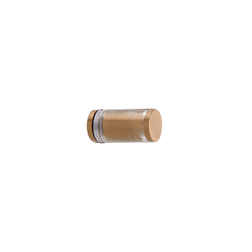Brushed Bronze Cylinder Style Single-Sided Shower Door Knob With Plastic Sleeve