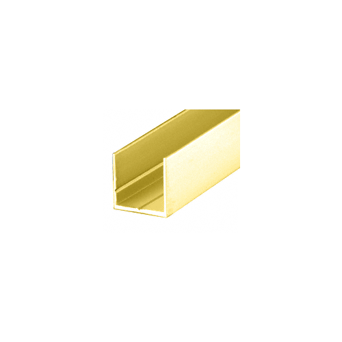 Brite Gold Anodized 7/8" Single U-Channel 144" Stock Length