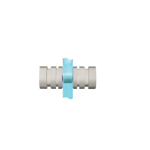 Brushed Nickel Contemporary Style Back-to-Back Shower Door Knobs