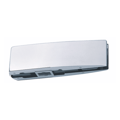 Brushed Stainless Curved Bottom Door Patch with 1NT301 Insert