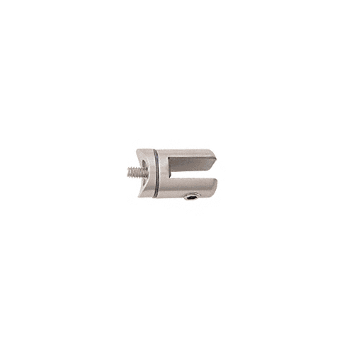 Brushed Stainless Swivel Hinge Glass Fitting