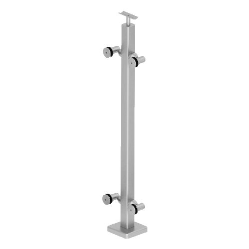 CRL P142CBS 316 Brushed Stainless 42" P1 Series 180 Degree Center Post Railing Kit