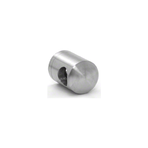 CRL CBR7BS 316 Brushed Stainless Right End Standoff Connector (Flat Back)