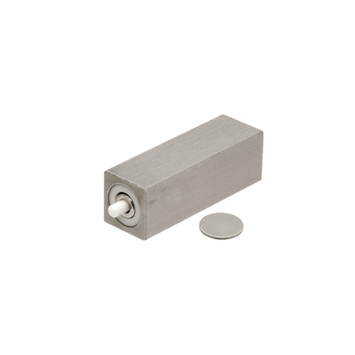 CRL UV0251 Brushed Stainless Square UV Pushbutton Magnetic Latch