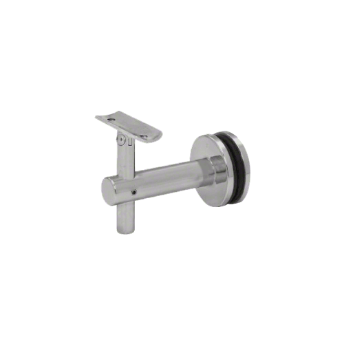 CRL HR2JGBS 316 Brushed Stainless Sunset Series Glass Mounted Hand Rail Bracket