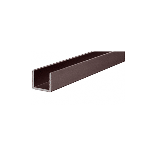 Duranodic Bronze Aluminum Single Channel Extrusion 144" Stock Length