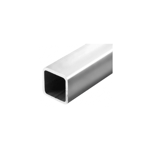 Polished Stainless 2" Square Outside Diameter Pipe Rail Tubing - 10'