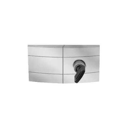 UV Designer Double Door Lock Brushed Stainless Steel