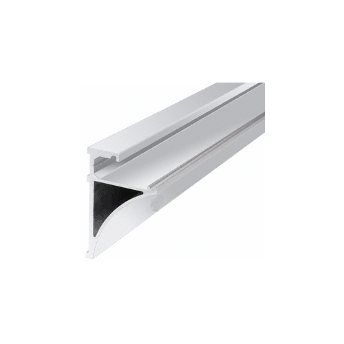 Brite Anodized 96" Aluminum Shelving Extrusion for 1/4" Glass