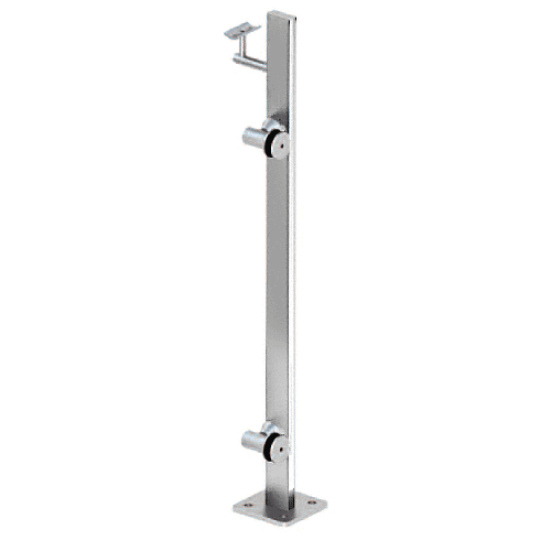 Polished Stainless 42" P3 Series Right Hand End Post Railing Kit