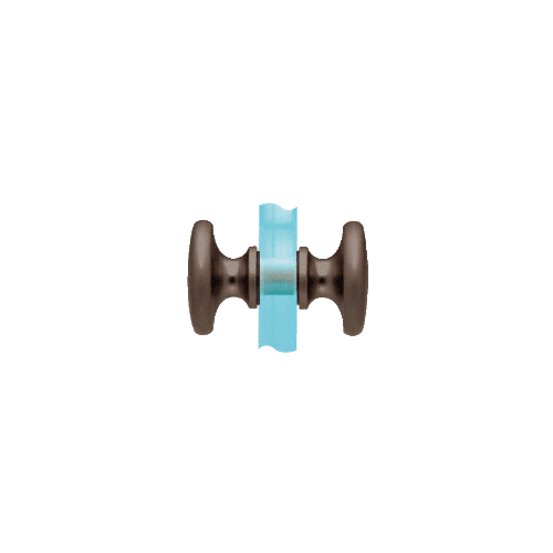 Oil Rubbed Bronze Traditional Style Back-to-Back Shower Door Knobs