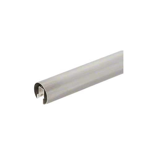 CRL GR20BS6 316 Grade Brushed Stainless 2" Premium Cap Rail for 1/2" or 5/8" Glass - 120"