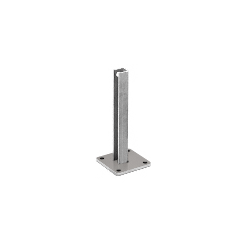 CRL BPCST30BS Brushed Stainless Steel Surface Mount Stanchion for up to 72" Barrier Center Post
