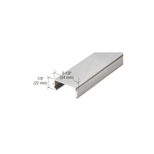 CRL 487X50411 487 Clear Anodized OfficeFront Glazing Stop - 24'-2" Stock Length