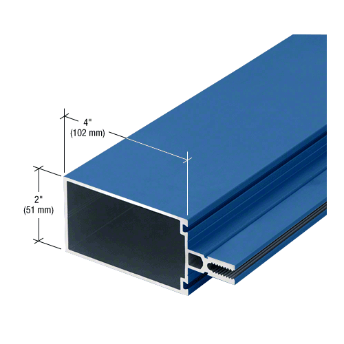 4" Vertical/Horizontal Mullion for Shear Block Assembly, Custom Paint - 24'-2" Stock Length