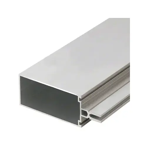 Clear Anodized 5" Vertical/Horizontal Mullion for Shear Block Assembly - 24'-2" Stock Length