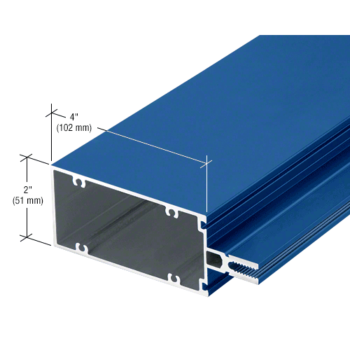 4" Vertical/Horizontal Mullion for Screw Spline and Multi-Lite Units, Custom Paint- 24'-2" Stock Length
