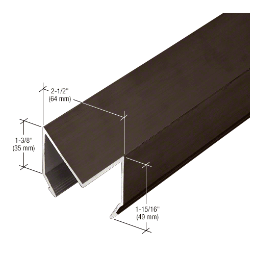 90 Degree Corner Trim, Dark Bronze/Black Anodized Class 1 - 24'-2" Stock Length