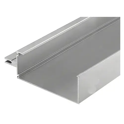 Clear Anodized Class 1 8" Open Back Horizontal Mullion - 24'-2" Stock Length