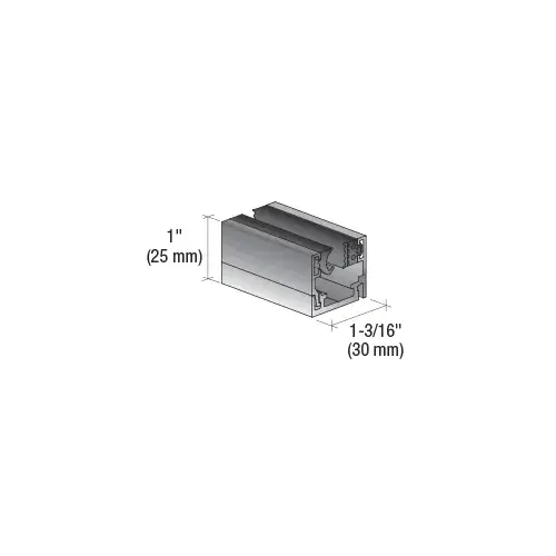Fallbrook Matte Black 3m Fixed Frame Profile for Floor, Wall and Ceiling