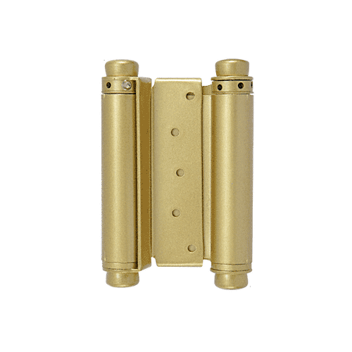 Dull Brass 1" to 1-1/2" Double-Acting Spring Hinge