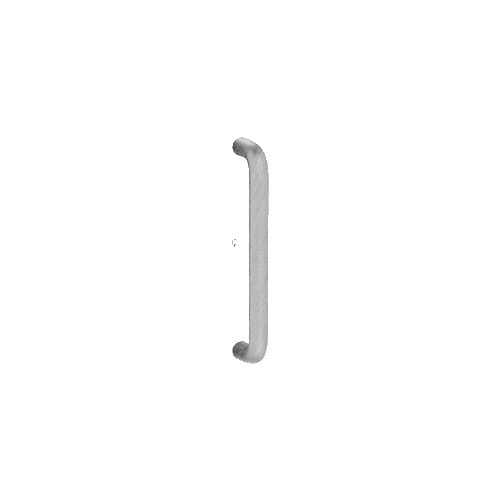 3/4" Brushed Stainless Diameter Solid Pull Handle - 8" (203 mm)