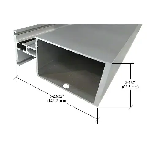Heavy Wall Thermally Broken Vertical Mullion for 1" Glazing, Clear Anodized Class 1 - 24'-2" Stock Length