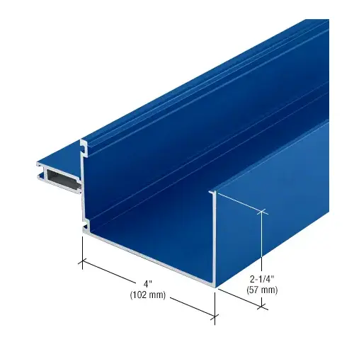 4" Captured Vertical Mullion, Custom Paint - 24'-2" Stock Length