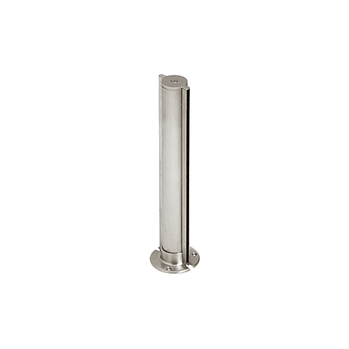 Brushed Stainless 2" Round Tight-Fit Series Partition Post - Center
