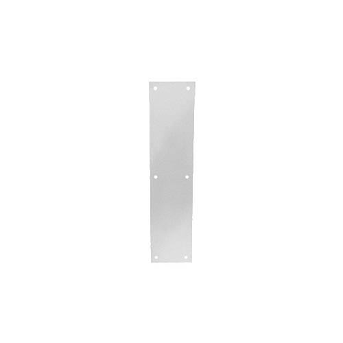 Clear Anodized Push Plate 3-1/2" x 15"
