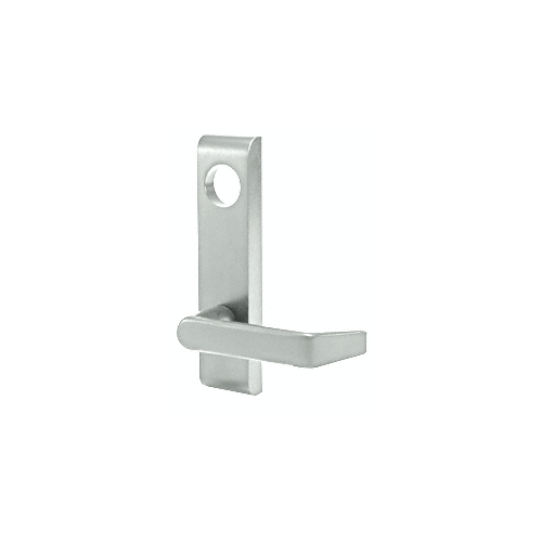 Electric Outside Lever Trim for 2" Thick Doors with Flat Style Lever Satin Aluminum Finish 24 Volt DC