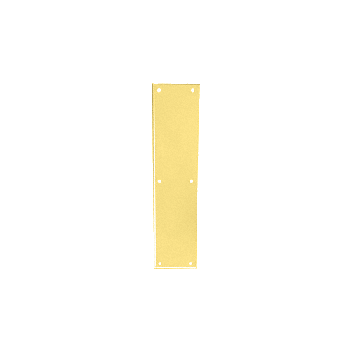 Polished Brass Push Plate 3-1/2" x 15"