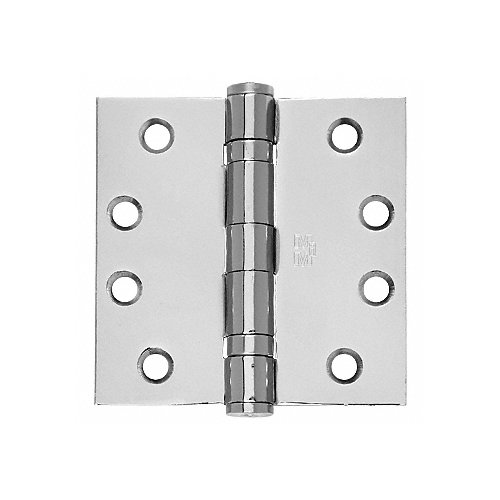 Satin Stainless Steel 4-1/2" x 4-1/2" Commercial Bearing Hinge