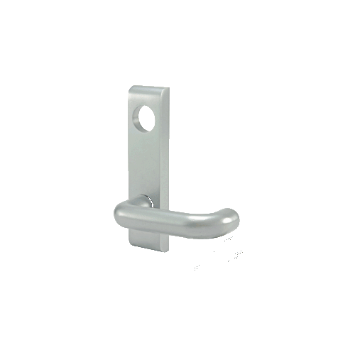 Electric Outside Lever Trim with Round Style Lever Aluminum Finish 24 Volt DC for Use with Jackson Rim Latch Panics Model 1295 and 2095