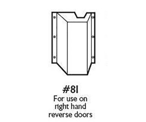 Don Jo 81 630 Rod Protector Latch Bolt Cover For Right Hand